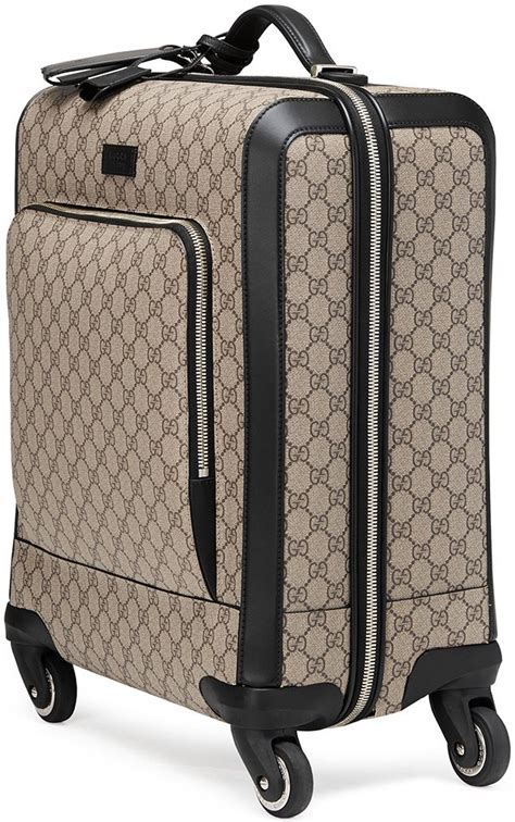 gucci leather suitcase|gucci suitcase with wheels.